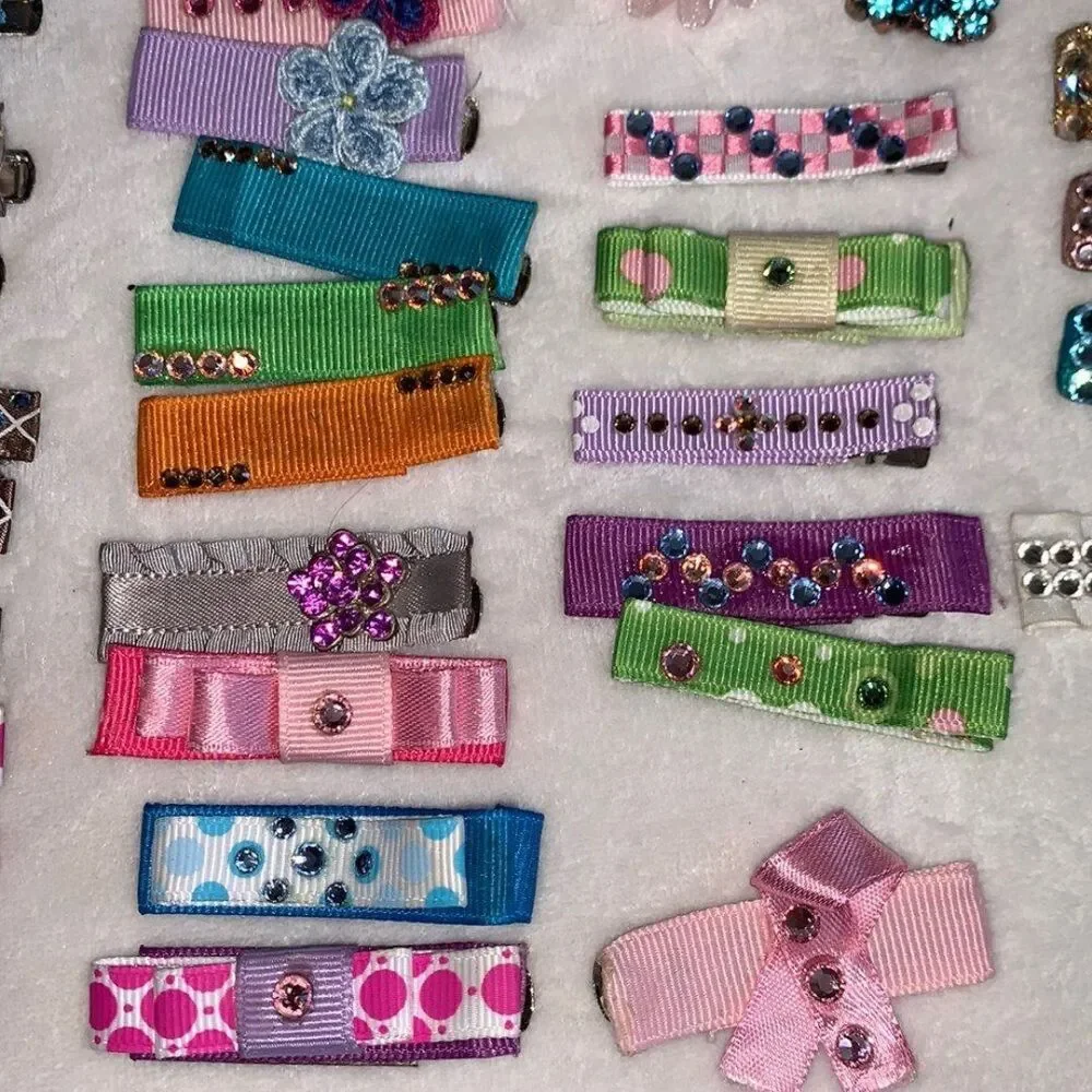 Girls Crystal Barrettes and Headbands